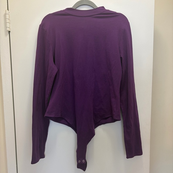 FashionNova Curve Women's Purple Long Sleeve Bodysuit Size 2X - Picture 3 of 8